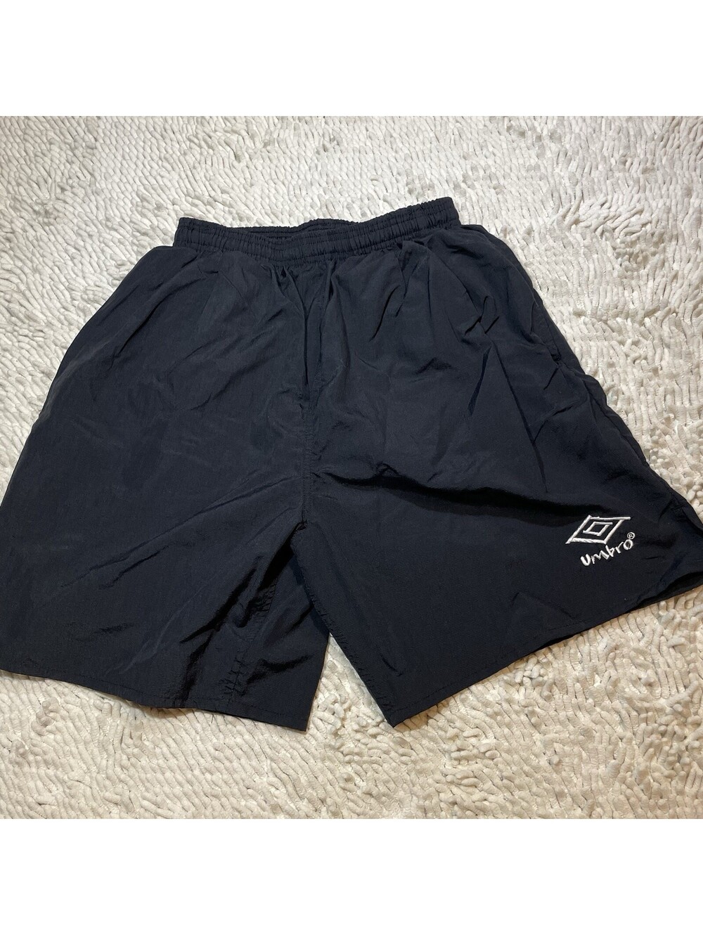 Vintage Umbro Shorts Size Medium Nylon Lightweight Soccer Made In Canada